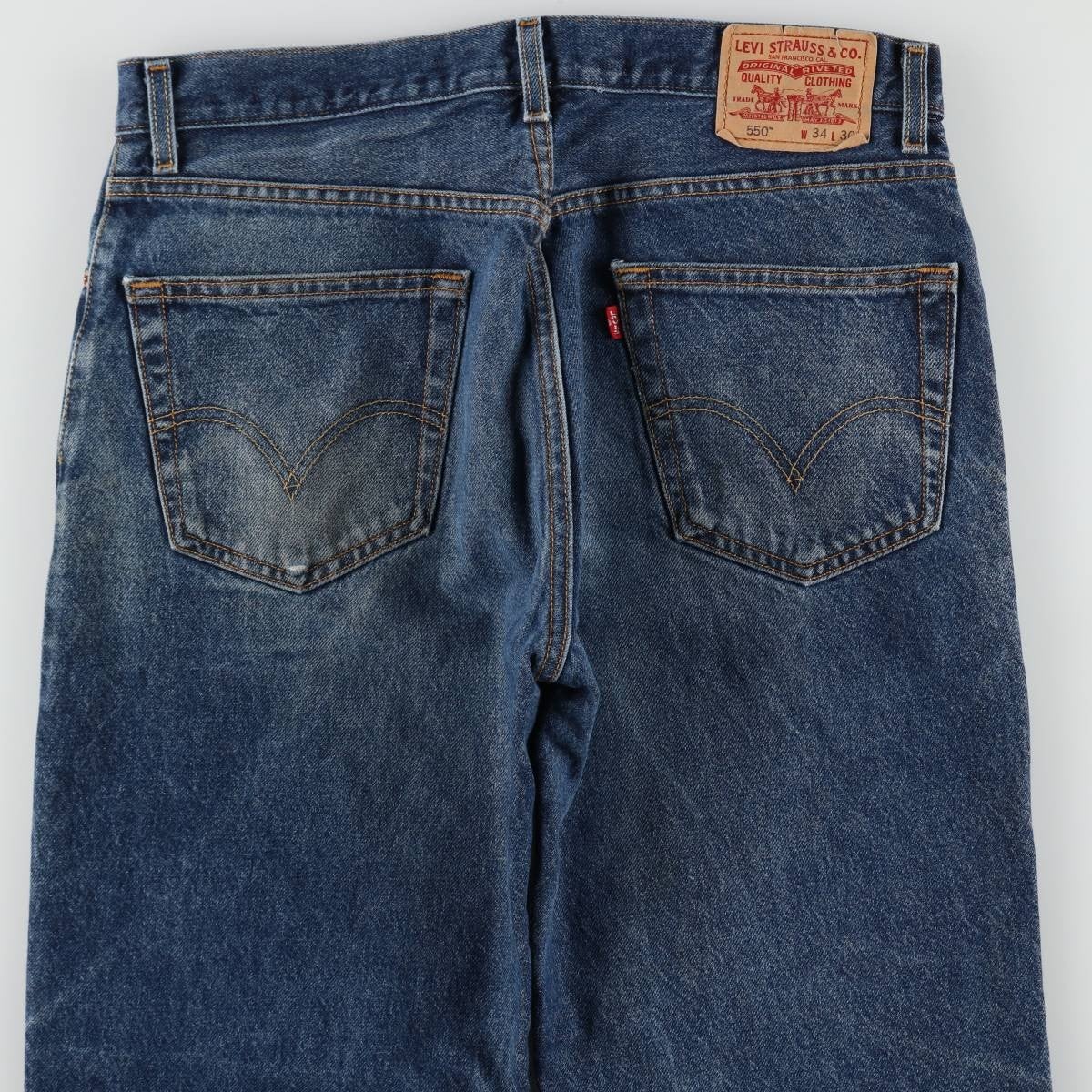 古着 00年代 リーバイス Levis 550 RELAXED FIT テーパードデニム