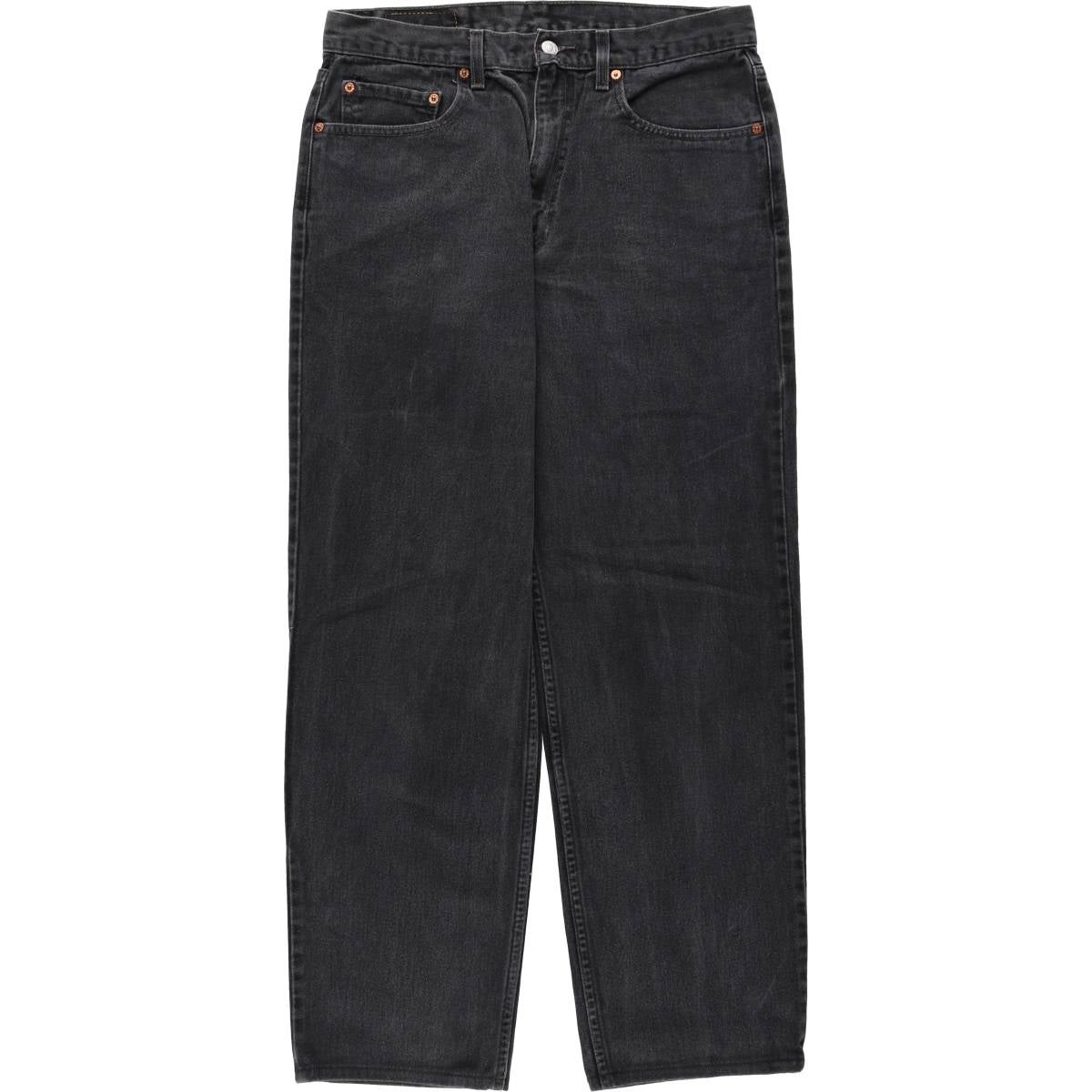 古着 00年代 リーバイス Levis 550 RELAXED FIT ブラックデニム