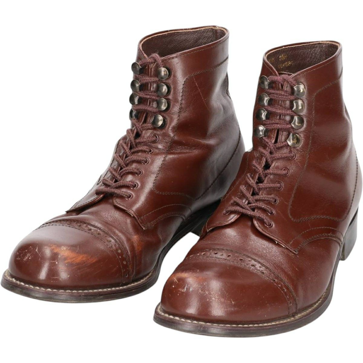 古着 カバロ Cavallo ジョッキー乗馬ブーツ ロングブーツ 6 1/2 メンズ