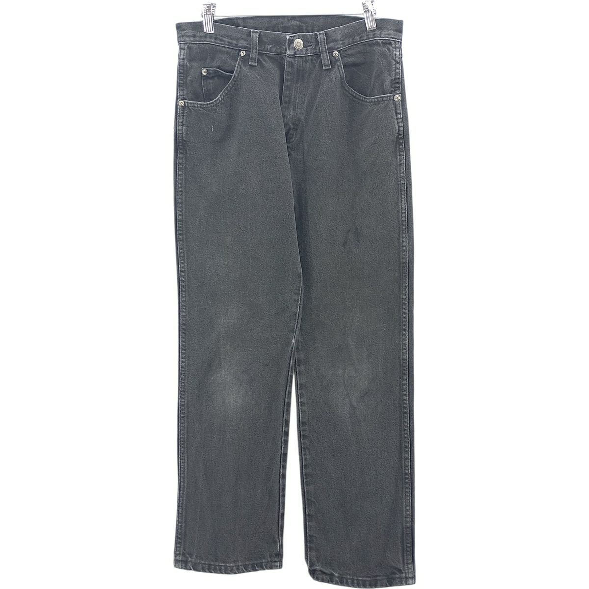 古着 ラングラー Wrangler REGULAR FIT ブラックデニム テーパード