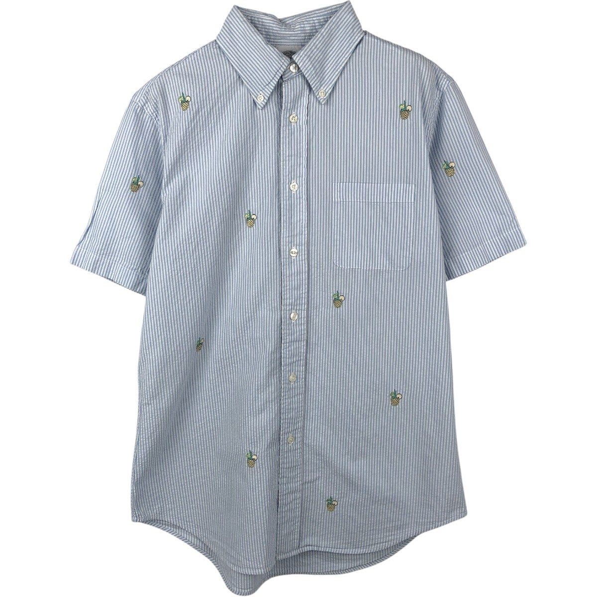 美品☆【ブルックスブラザーズ1818】ケンブリッジストライプ　シアサッカー　37 古着 ブルックスブラザーズ Brooks Brothers 1818 REGENT シアサッカー