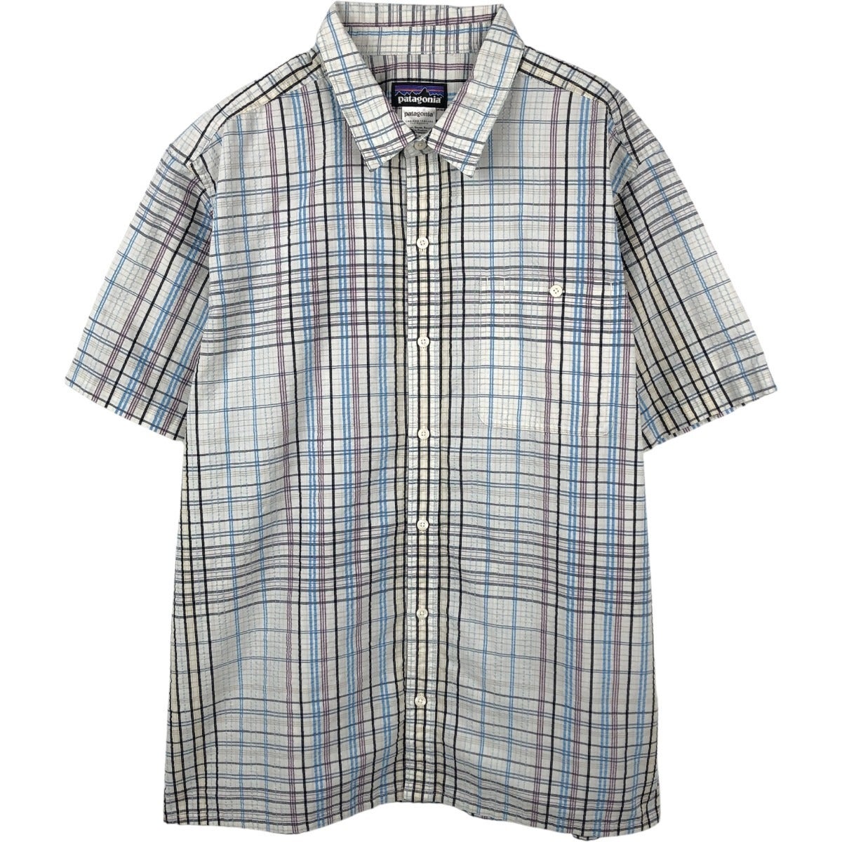 05年製 Patagonia パタゴニア パッカーウェア 半袖 チェックシャツ 古着 パタゴニア patagonia 53004SP15 パッカーウェアシャツ チェック