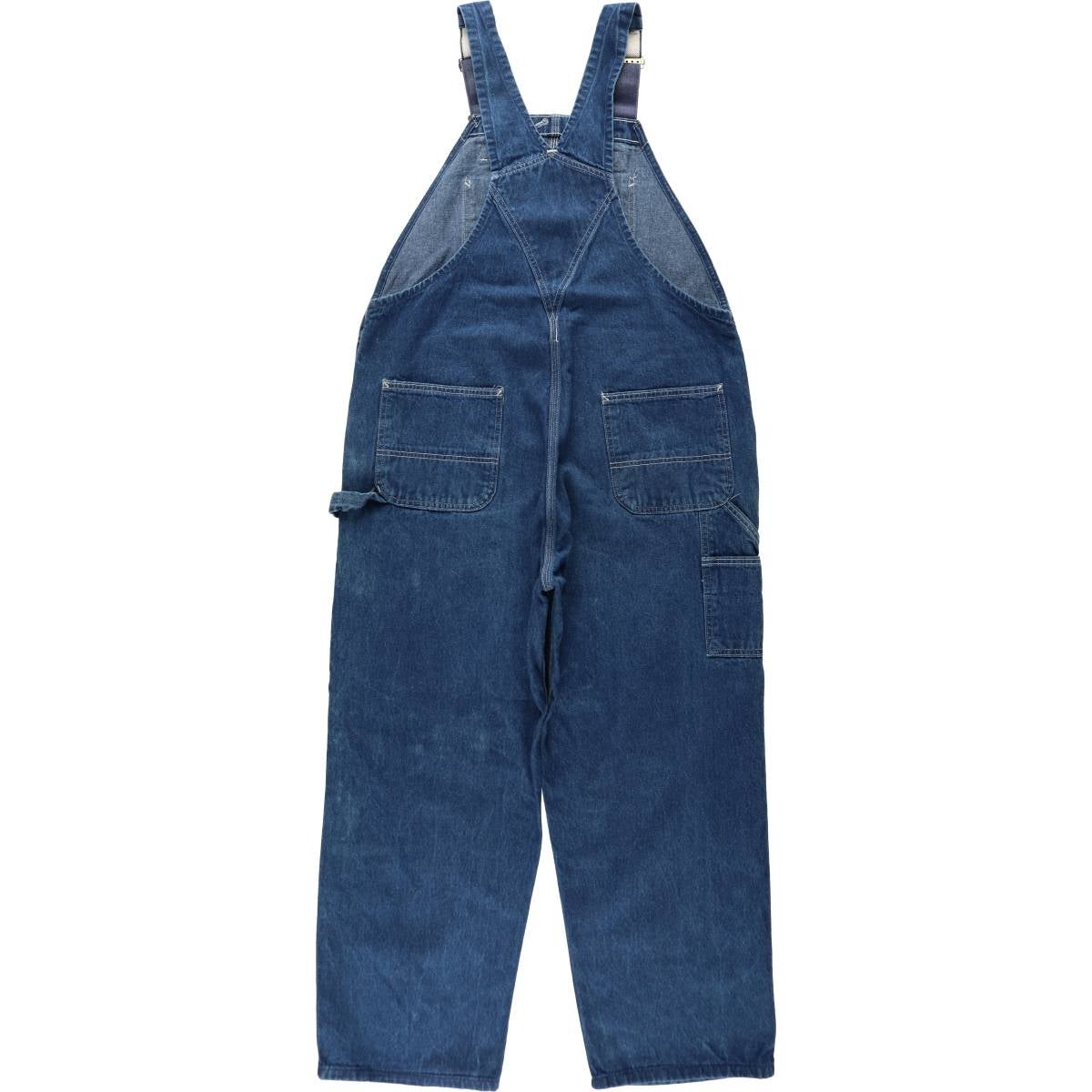 古着 カーハート Carhartt ロゴパッチ デニムオーバーオール メンズw42相当/eaa654623 古着 カーハート Carhartt ロゴパッチ デニムオーバーオール メンズw42