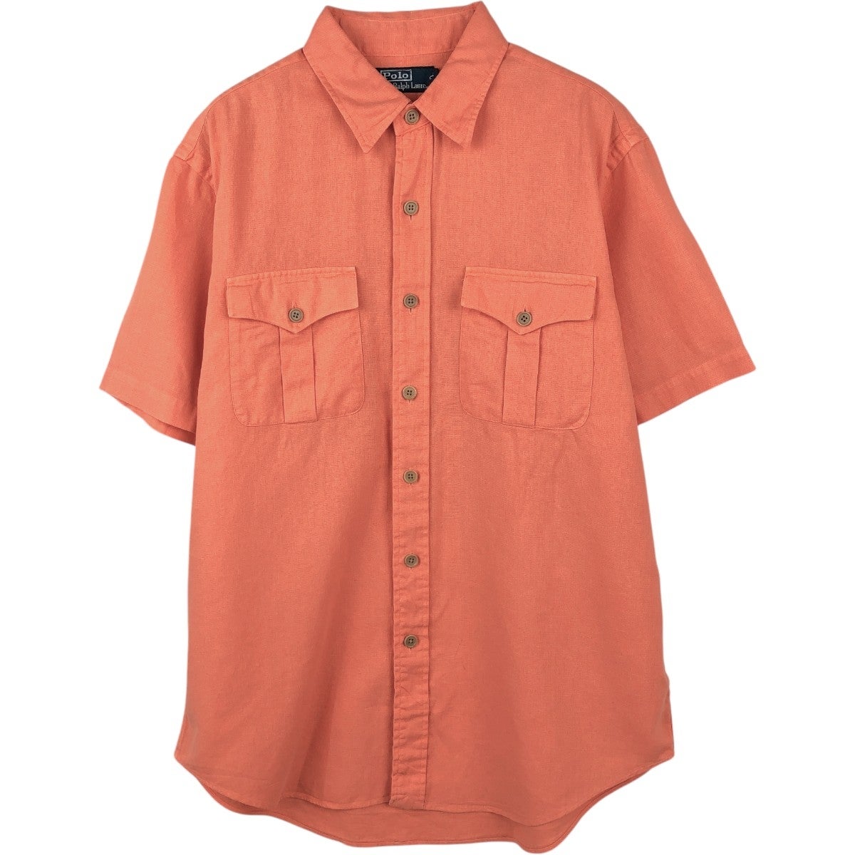 古着 ラルフローレン Ralph Lauren POLO by Ralph Lauren 半袖 リネンシャツ×シルク メンズXL相当/eaa614509 古着 ラルフローレン Ralph Lauren POLO by Ralph Lauren 半袖 リネン