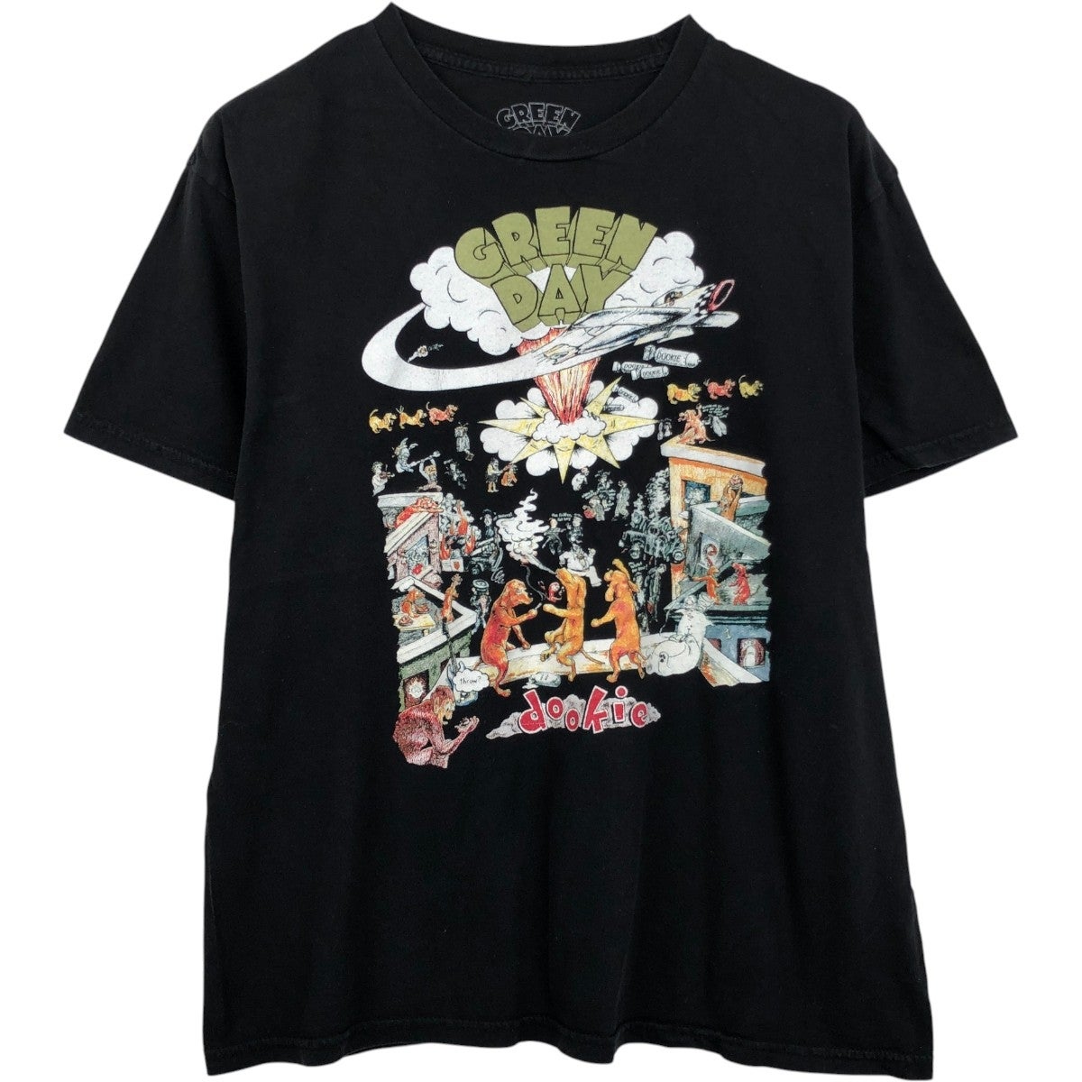 古着 GREEN DAY グリーンデイ バンドTシャツ バンT メンズM相当