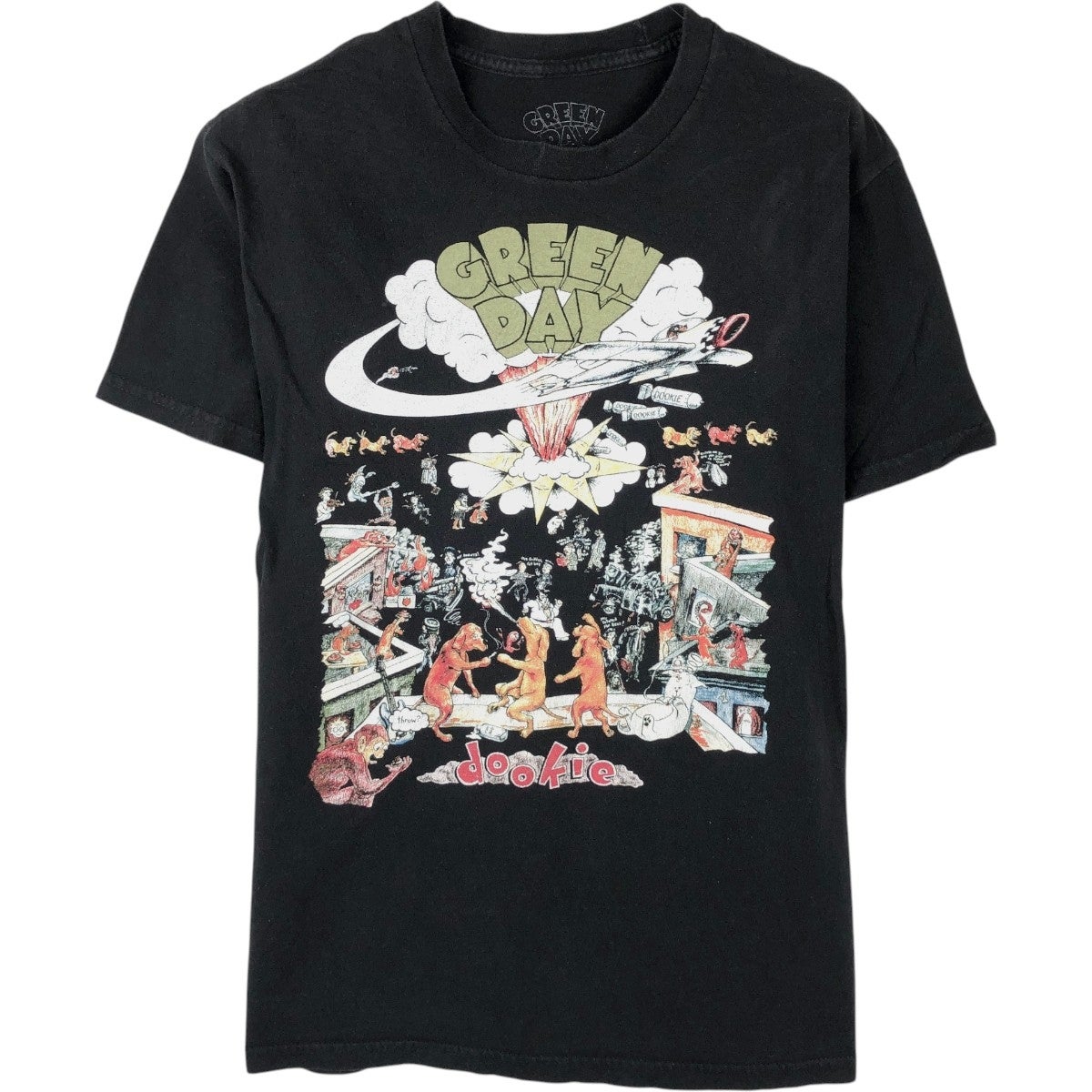 古着 GREEN DAY グリーンデイ バンドTシャツ バンT メンズS相当