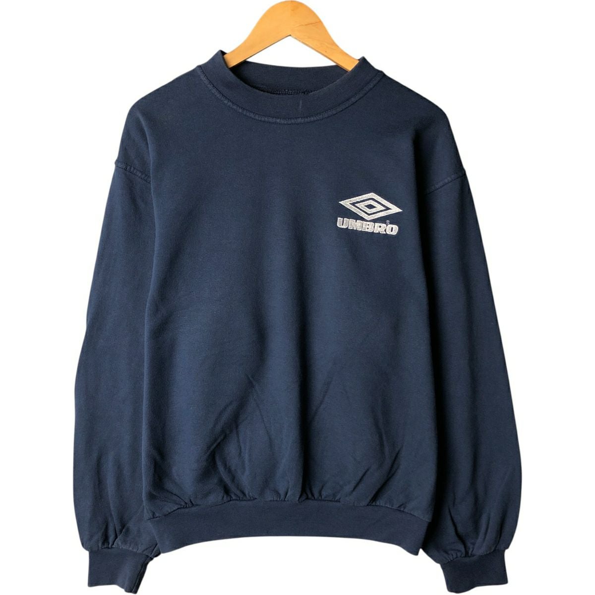 古着 90年代 アンブロ UMBRO ロゴスウェットシャツ トレーナー メンズL