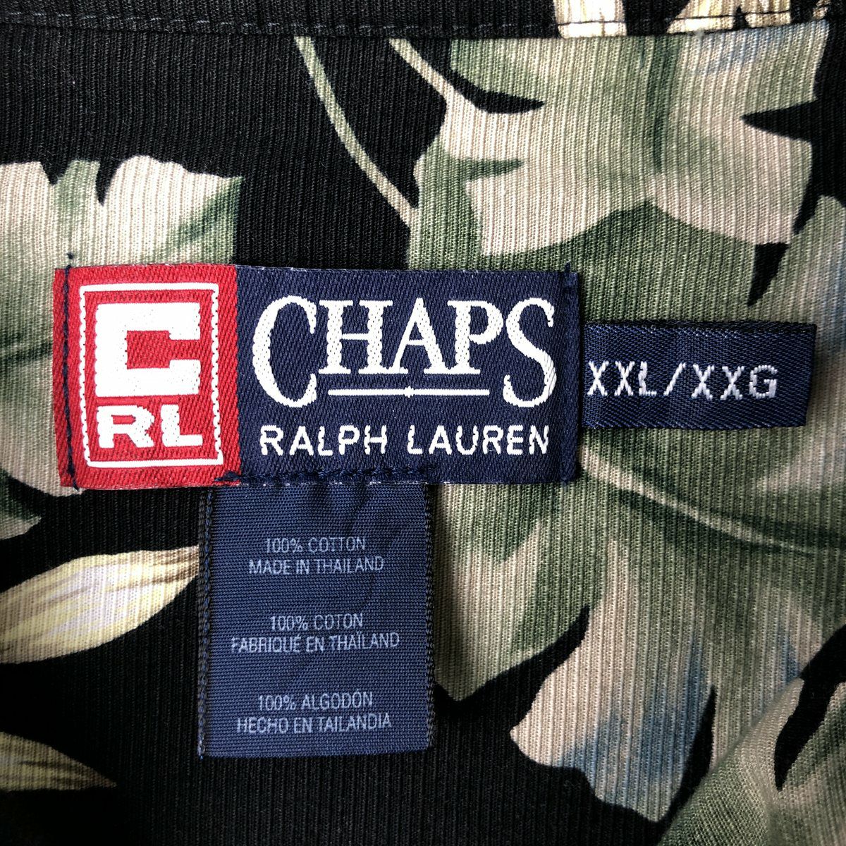 古着 ラルフローレン Ralph Lauren CHAPS チャップス ボタニカル柄
