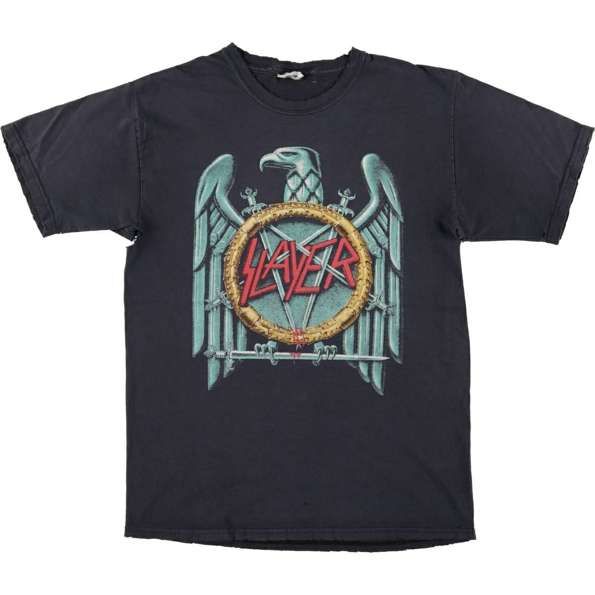 古着 SLAYER スレイヤー バンドTシャツ バンT メンズM相当 /eaa573184