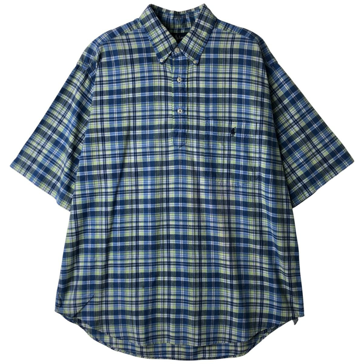古着 ラルフローレン Ralph Lauren GREGGOR 半袖 ボタンダウン