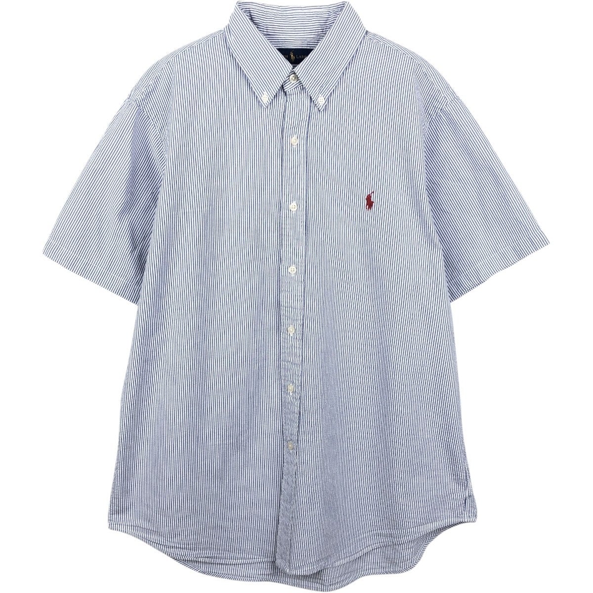 古着 ラルフローレン Ralph Lauren ANDY CAMP パッチワーク 半袖