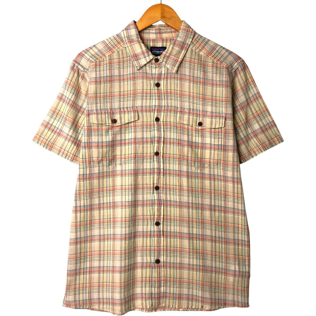 古着 パタゴニア Patagonia Migration Hemp Shirt 53138SP14 チェック
