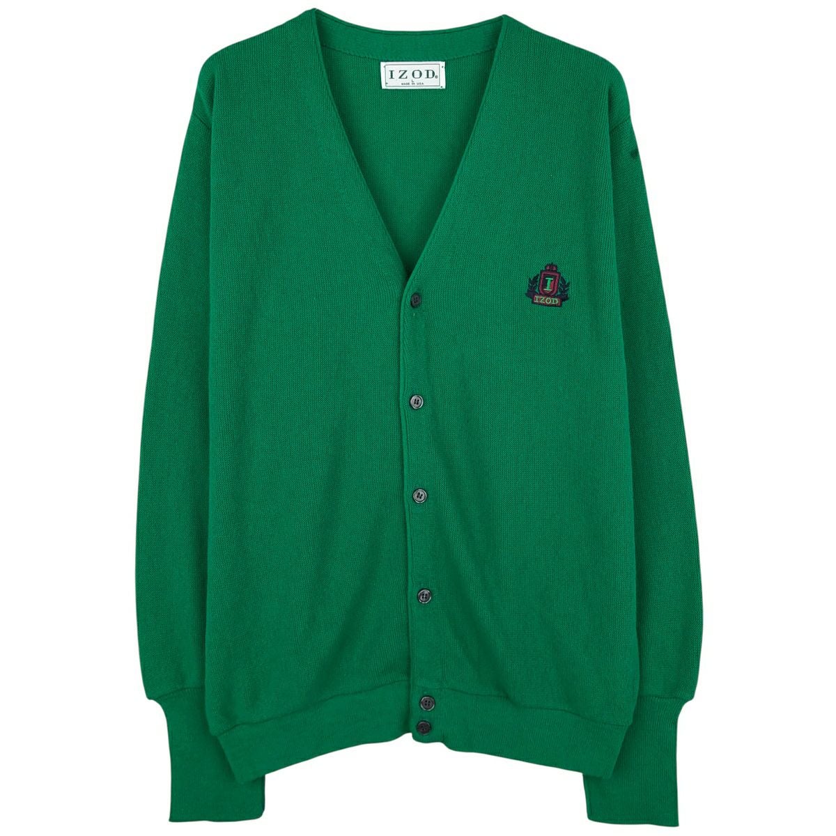 古着 80年代 JEFFLINKS アクリルニットカーディガン USA製 メンズM相当