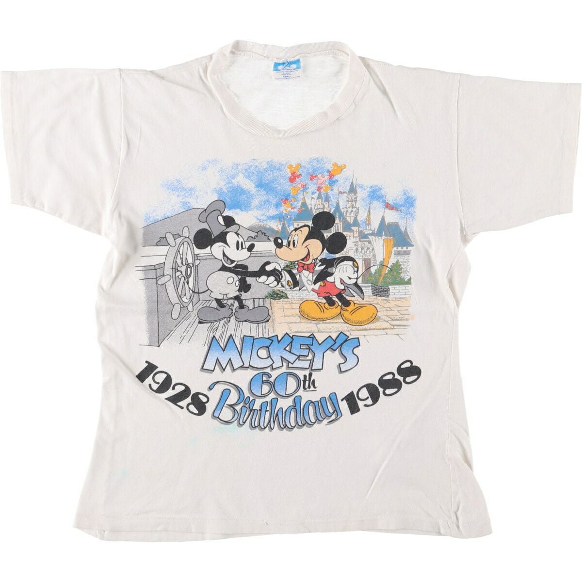 古着 MICKEY MOUSE ミッキーマウス キャラクタープリントTシャツ レディースS相当 ヴィンテージ/eaa635805 古着 MICKEY MOUSE ミッキーマウス キャラクタープリントTシャツ