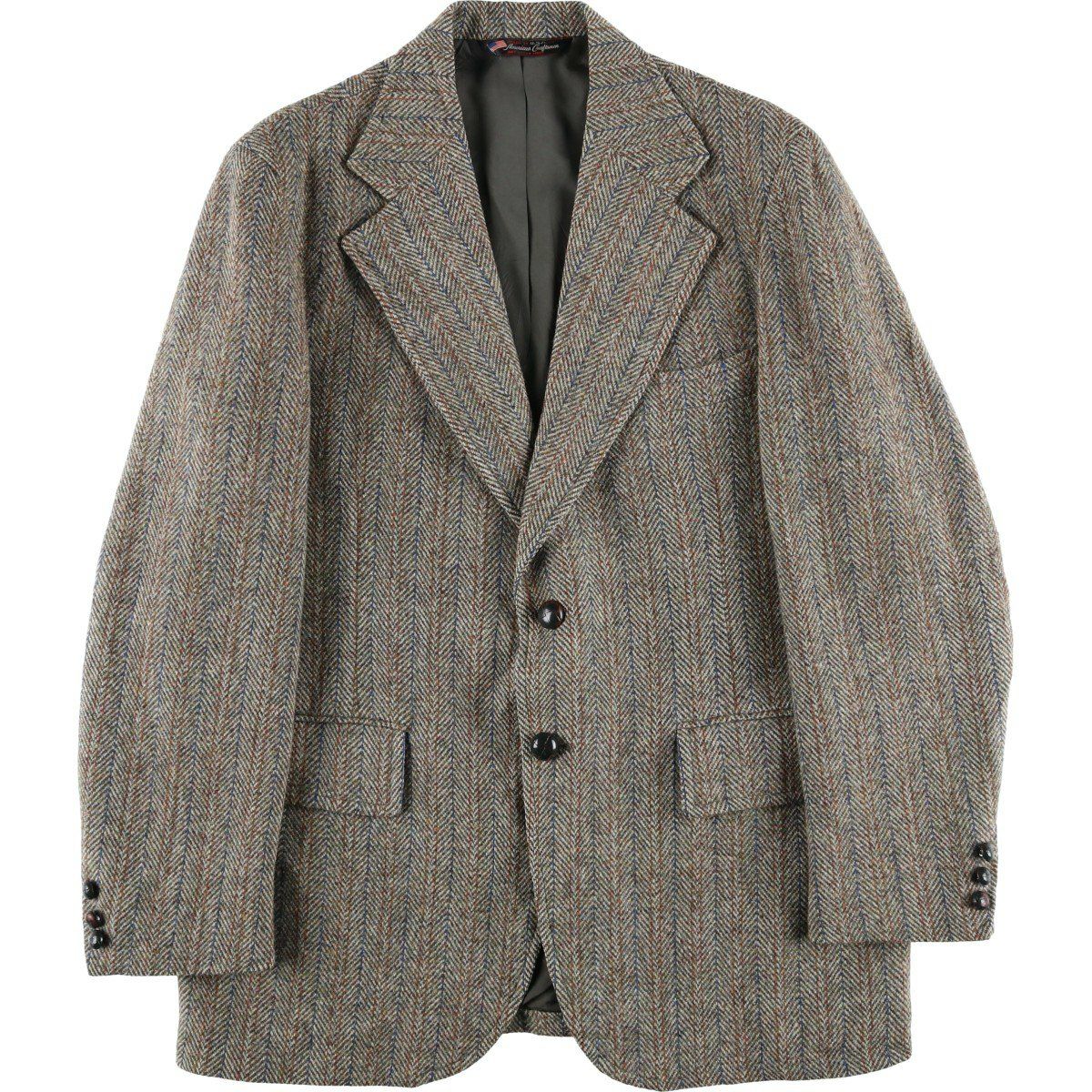 古着 80～90年代 Adams Row Harris Tweed ハリスツイード ヘリンボーン