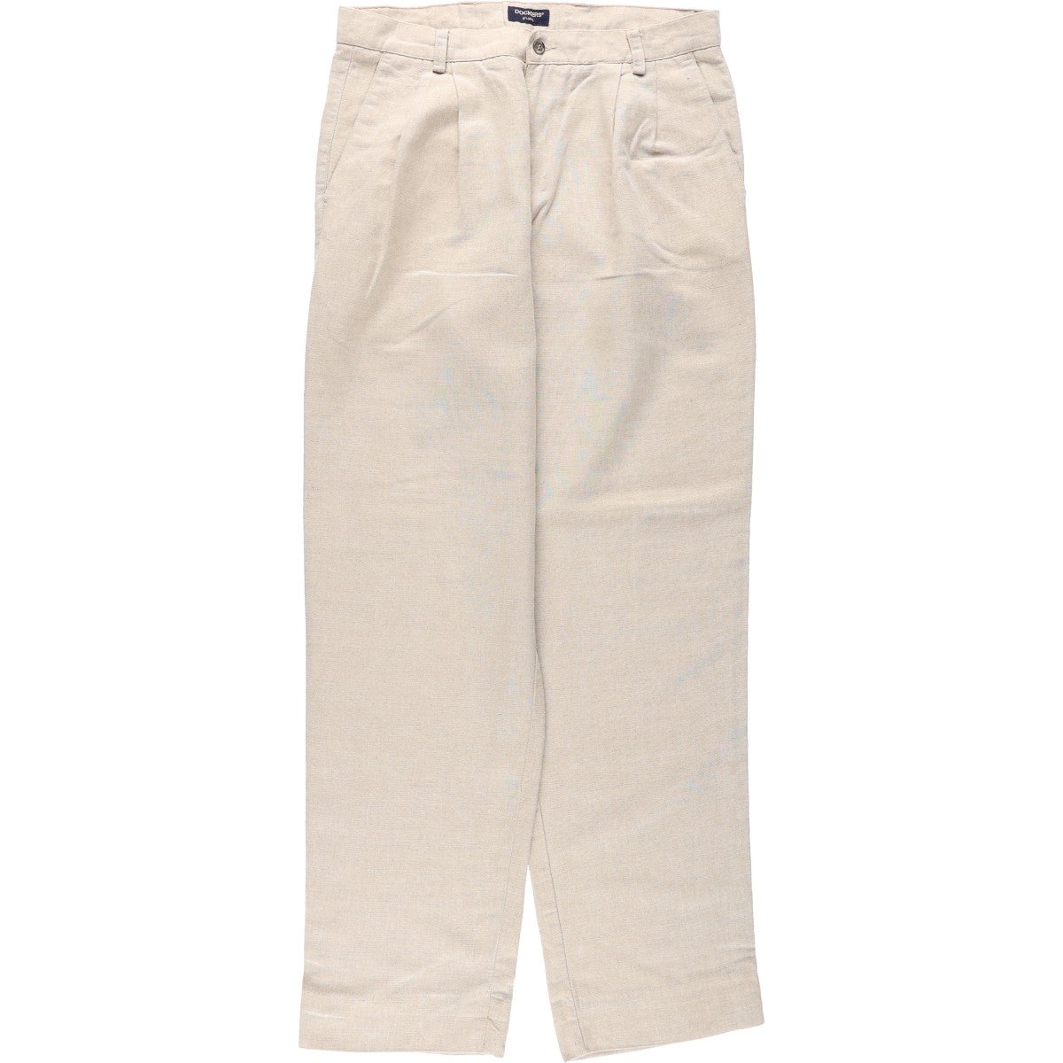 古着 90年代 ドッカーズ DOCKERS RECODE ツータック リネン×コットン