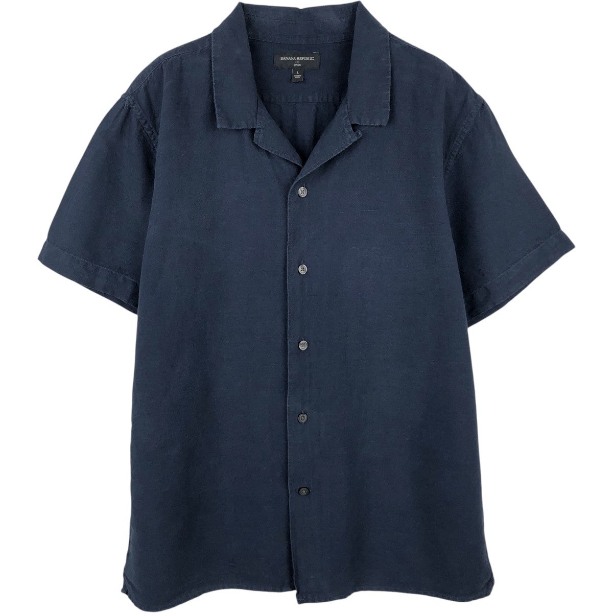古着 00年代 バナナリパブリック BANANA REPUBLIC ストライプ柄 半袖