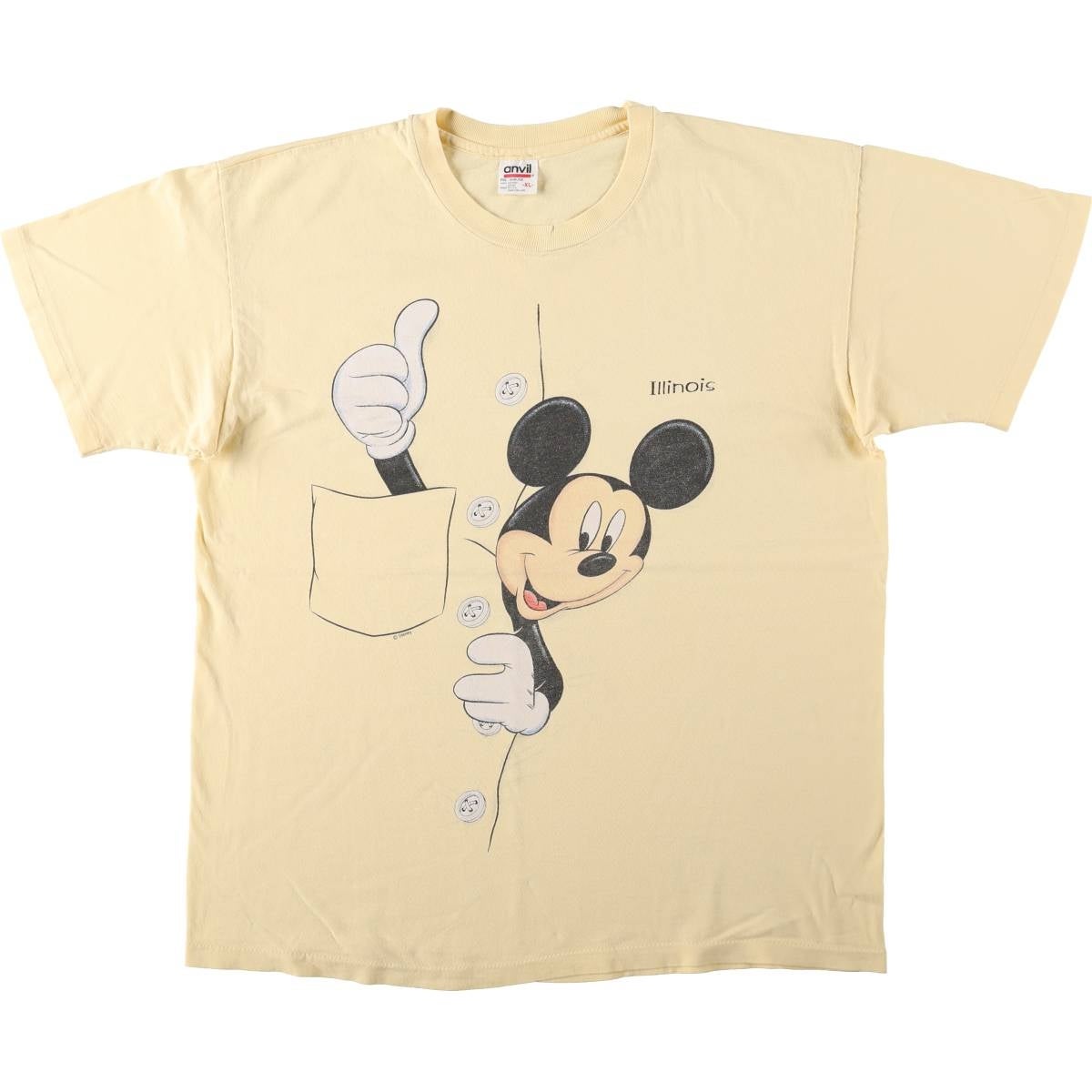 古着 90年代 ヘインズ Hanes MICKEY MOUSE ミッキーマウス BEEFY-T