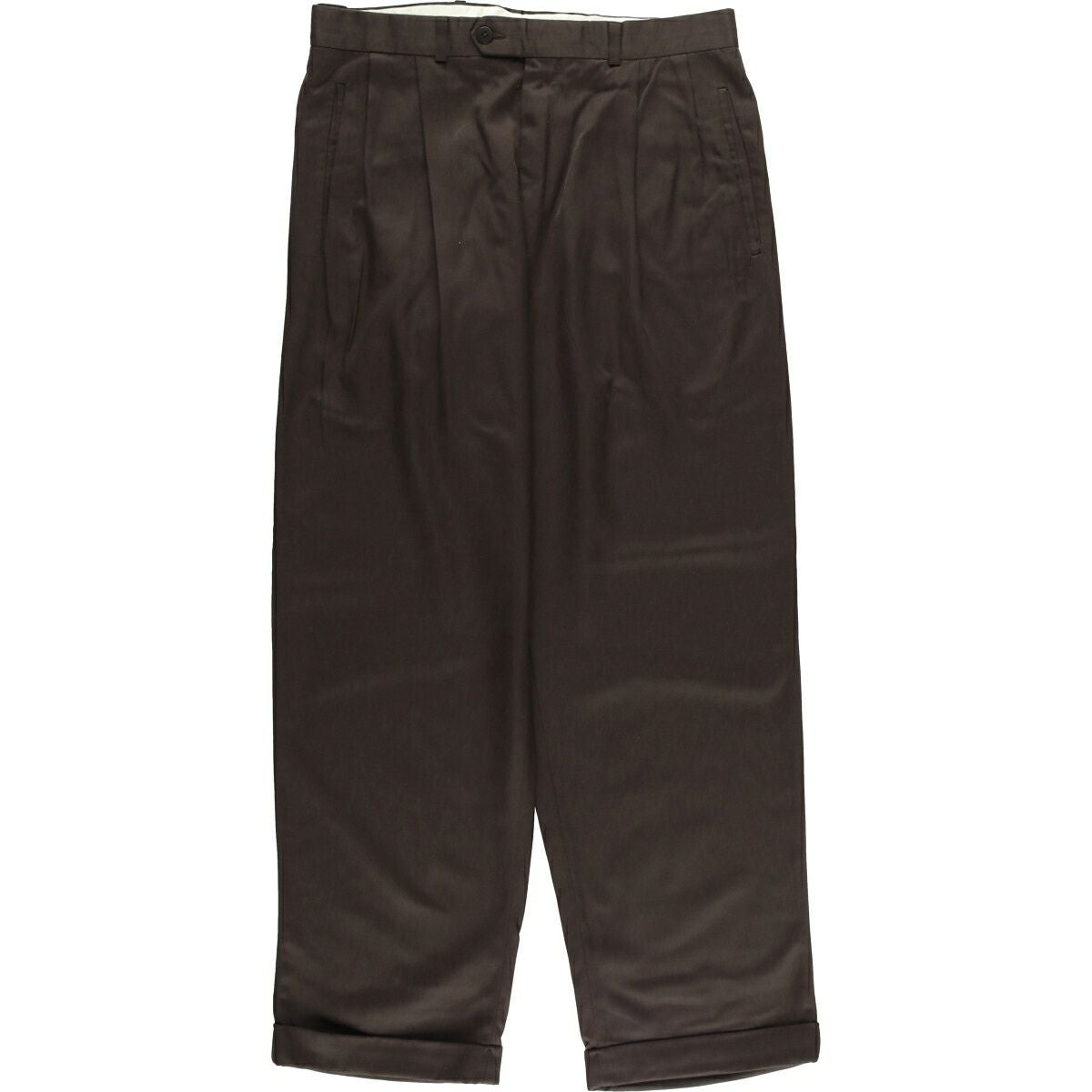 古着 ～90年代 ツータック ウールパンツ スラックス USA製 メンズw35