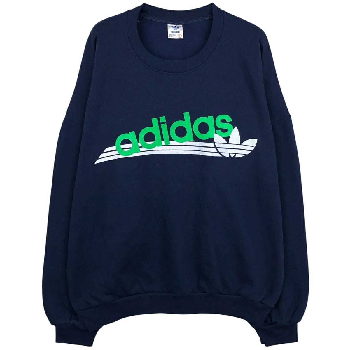 古着 80～90年代 アディダス adidas ストライプ柄 Vネック サッカー