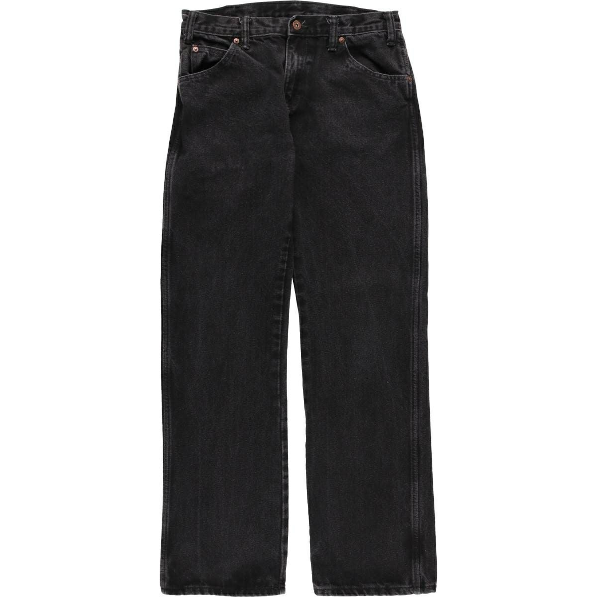 古着 ディッキーズ Dickies REGULAR ブラックデニム ストレートデニム