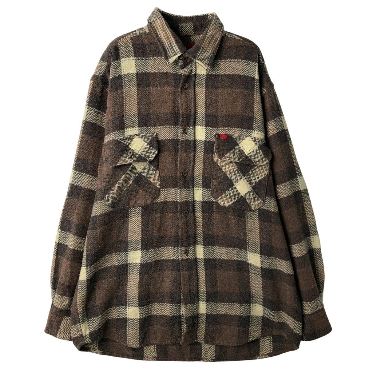 古着 Address Unknown オンブレチェック シャツジャケット メンズS相当