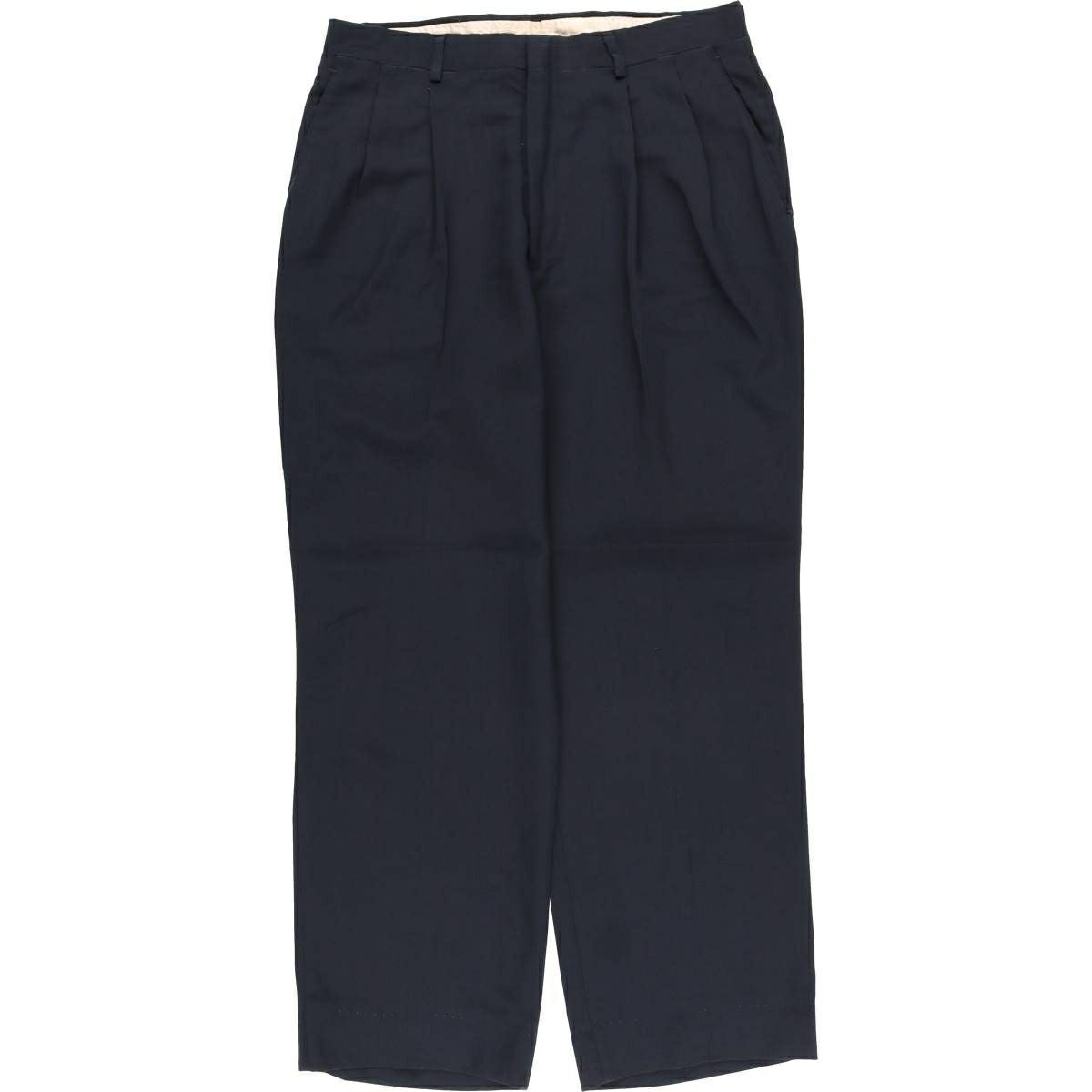 古着 ハガー HAGGAR ツータック スラックスパンツ メンズw37相当