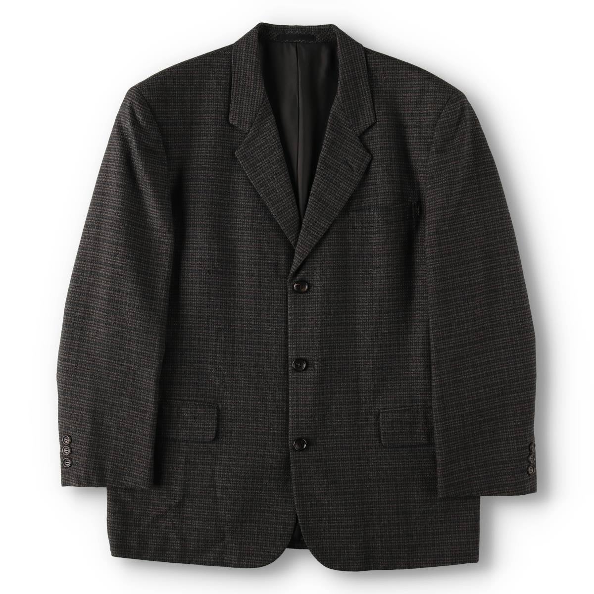 古着 イヴサンローラン Yves Saint Laurent チェック柄 ウール