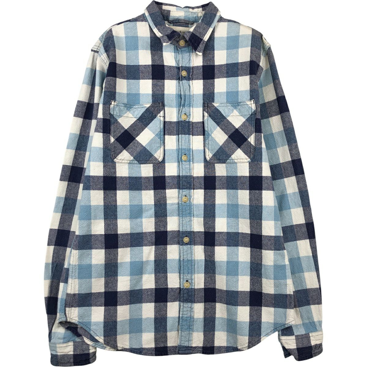 古着 ラルフローレン Ralph Lauren DENIM&SUPPLY デニム&サプライ チェック柄 長袖 ライトネルシャツ レディースM相当/eaa613728 古着 ラルフローレン Ralph Lauren DENIM&SUPPLY デニム&サプライ