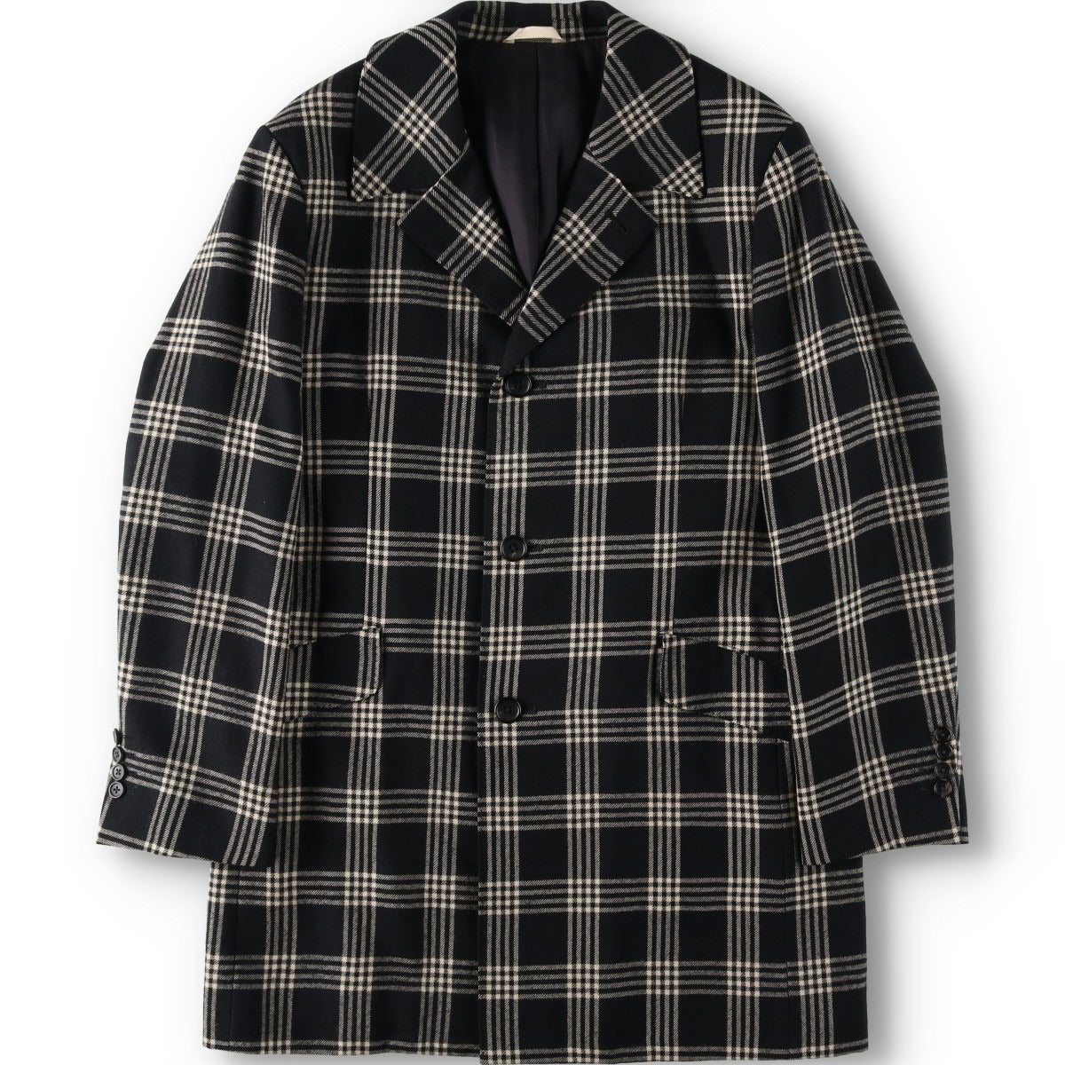 古着 ポールスミス Paul Smith COLLECTION チェック柄 ウールハーフ