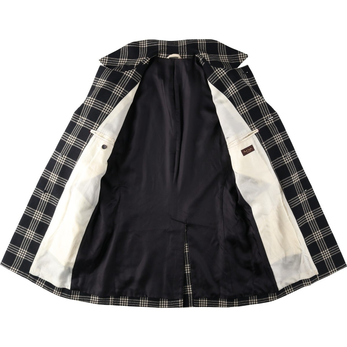 古着 ポールスミス Paul Smith COLLECTION チェック柄 ウールハーフ
