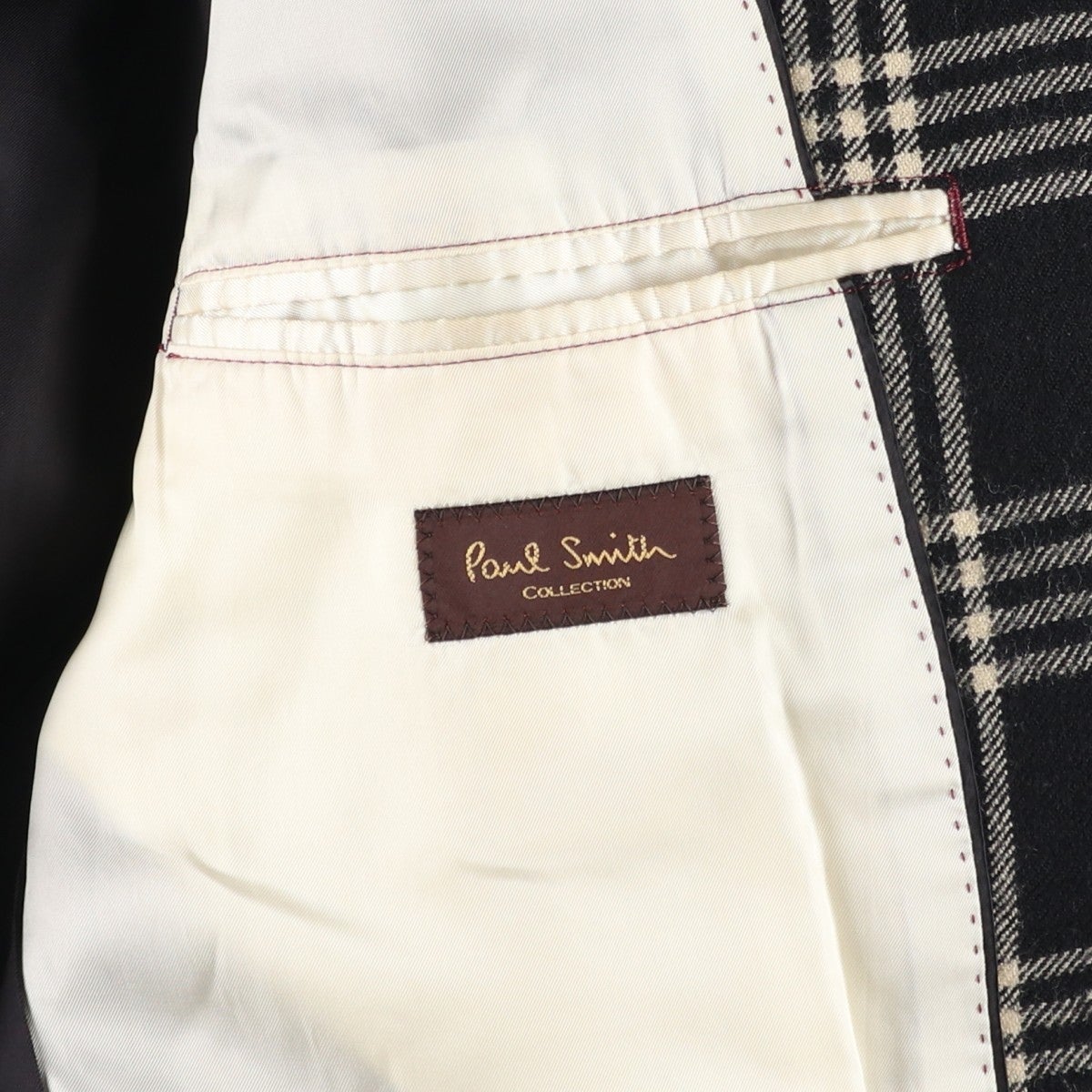 古着 ポールスミス Paul Smith COLLECTION チェック柄 ウールハーフ