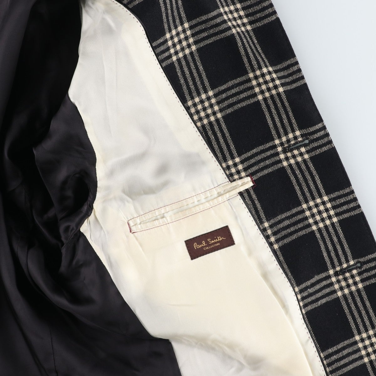 古着 ポールスミス Paul Smith COLLECTION チェック柄 ウールハーフ