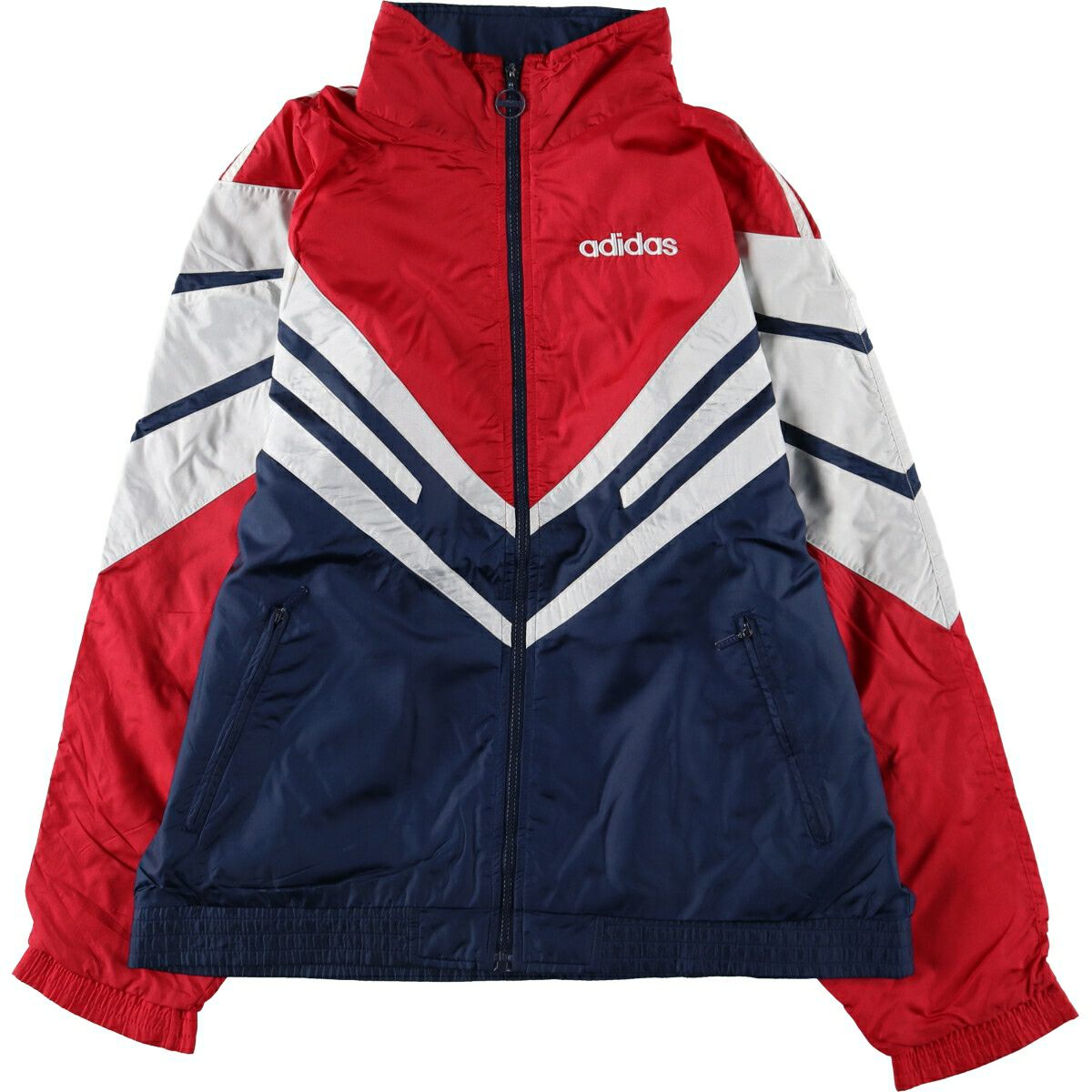 アディダス　ジャージベスト　ヴィンテージ　状態良好 90年代 adidas アディダス ジャージベスト トラックジャケット サイド