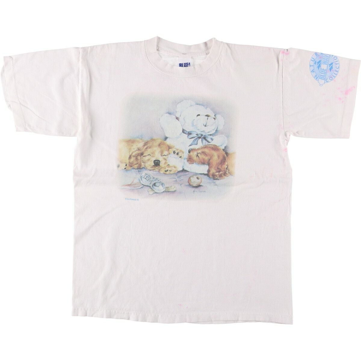 古着 90年代 HALLMARK 花柄 プリントTシャツ USA製 レディースL相当