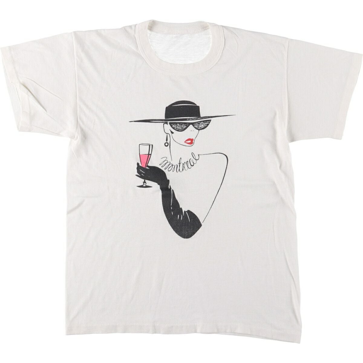 古着 オベイ OBEY バックプリント ロングTシャツ ロンT レディースL