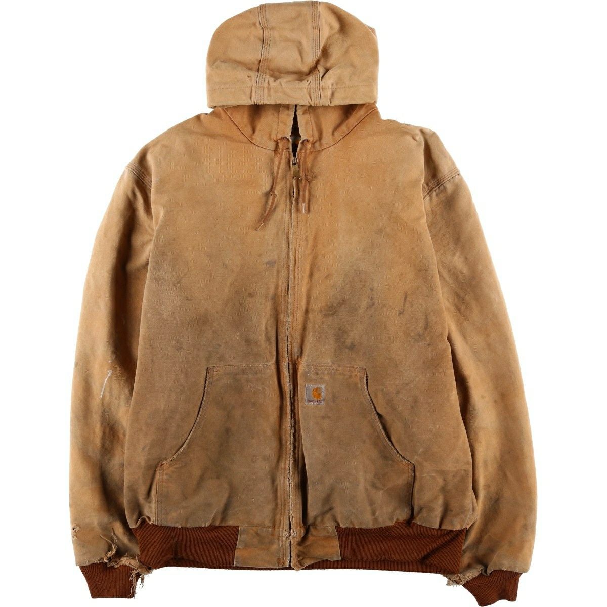 古着 カーハート Carhartt アクティブジャケット ダックフルジップ