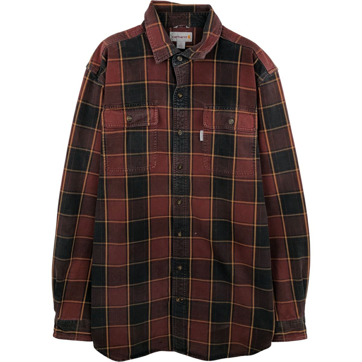 古着 カーハート Carhartt ORIGINAL FIT 長袖 ボタンダウン ワーク 古着 カーハート Carhartt ORIGINAL FIT 長袖 ボタンダウン ワーク
