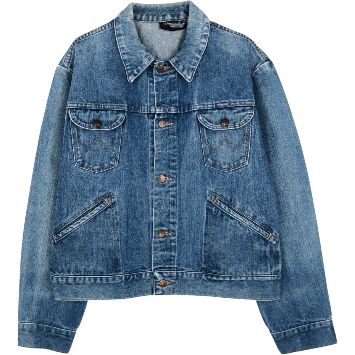 古着 90年代 ラングラー Wrangler HERO ブラック デニムジャケット G
