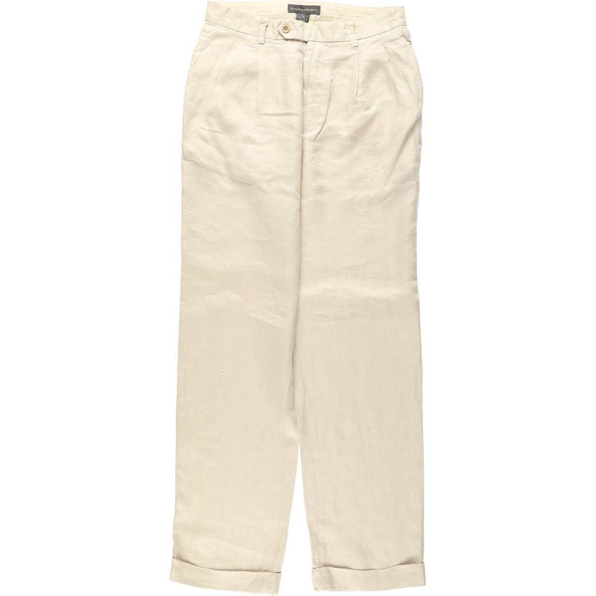 古着 00年代 バナナリパブリック BANANA REPUBLIC ツータック リネン