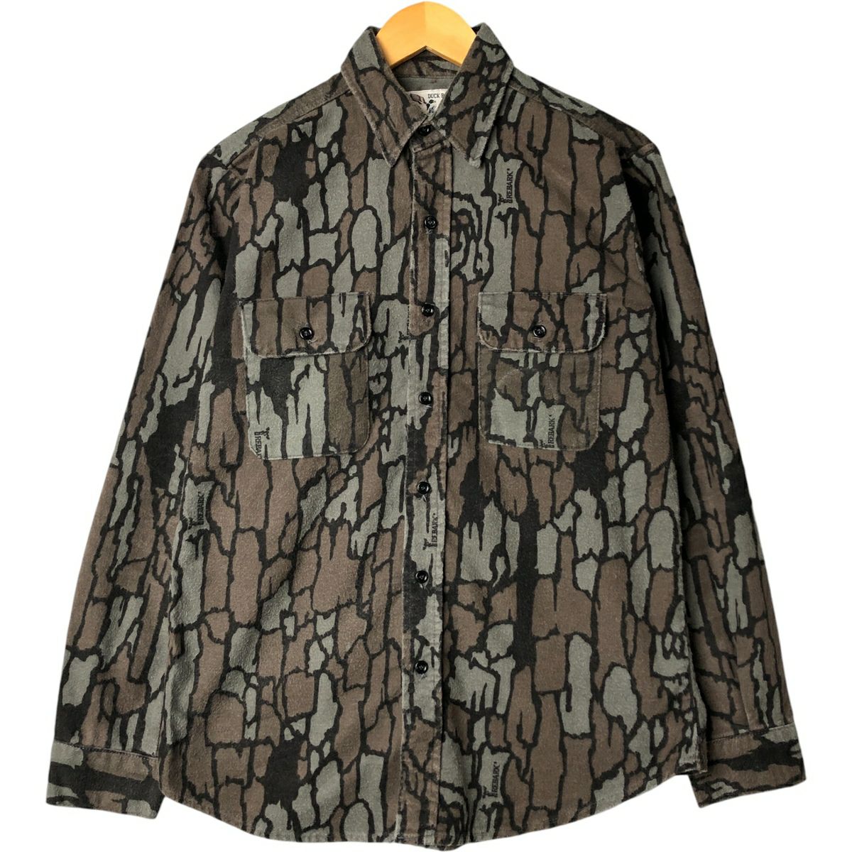 TREBARK 80〜90s USA製カモフラージュ　つなぎオールインワン2XL 古着 80～90年代 迷彩柄 ツリーバークカモ 長袖 オールインワン つなぎ