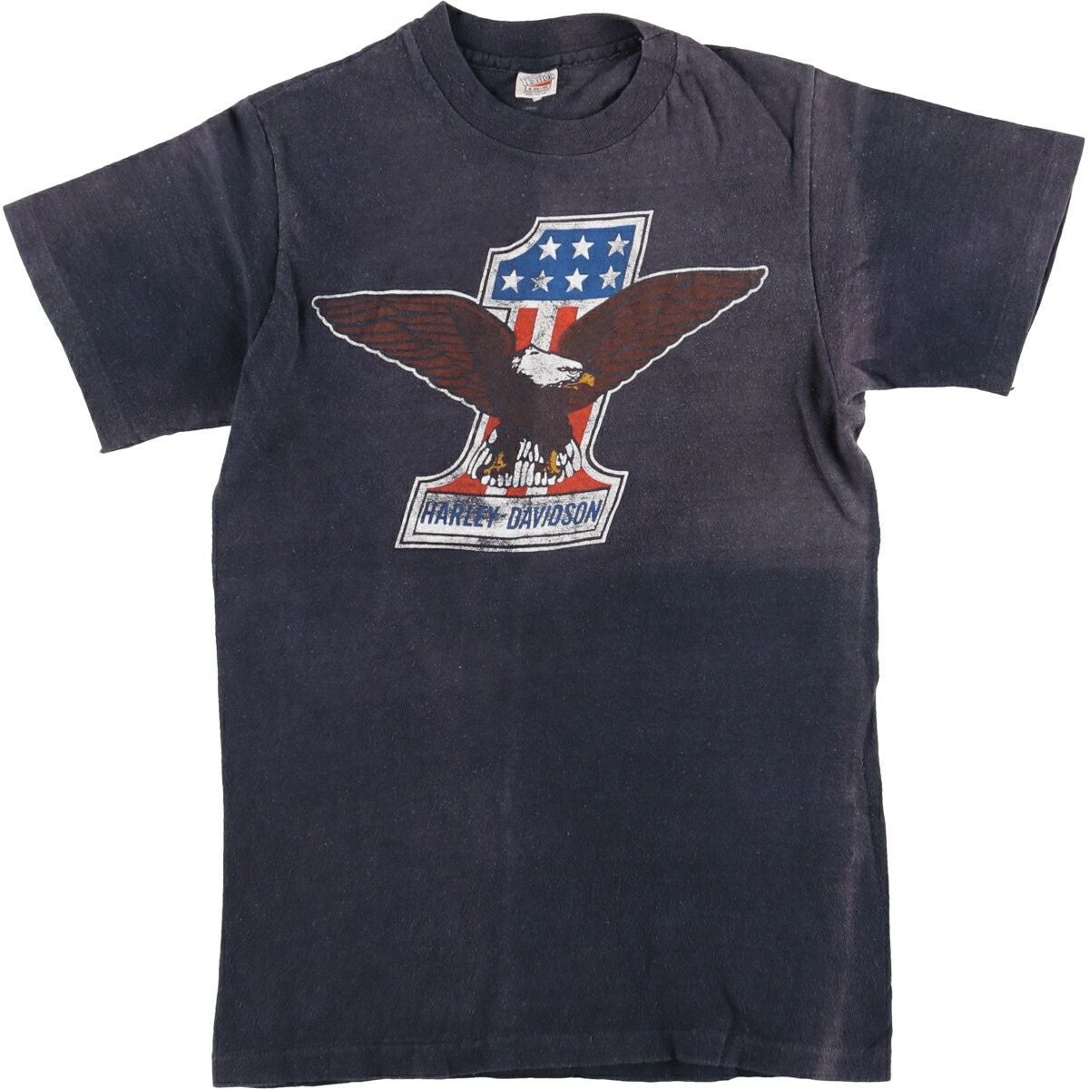 古着 80年代 ヘインズ Hanes 三角タグ 鷲柄 イーグル柄 Harley