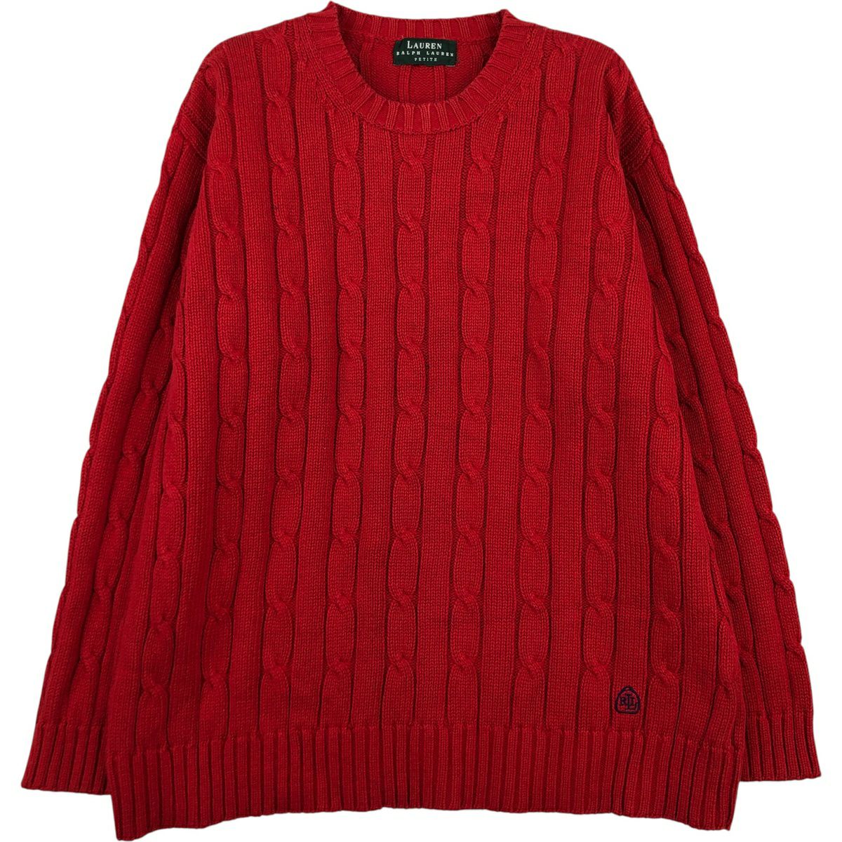 古着 ラルフローレン Ralph Lauren LAUREN ローレン リブ編み Vネック コットンニットセーター レディースS相当/eaa621743 古着 ラルフローレン Ralph Lauren LAUREN ローレン リブ編み Vネック