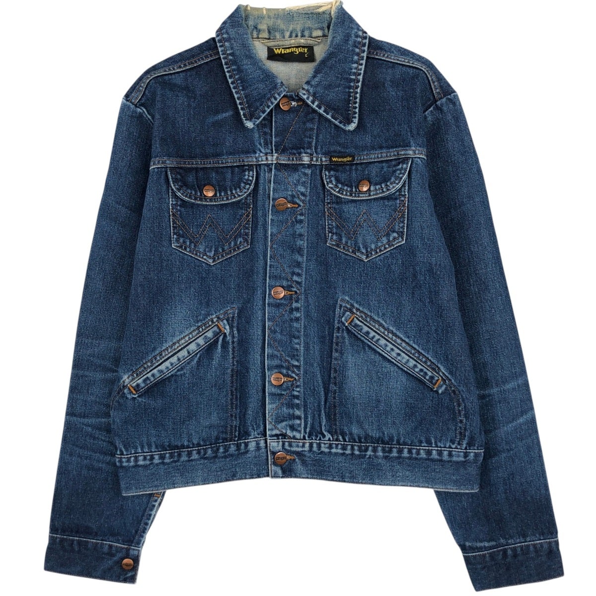古着 80年代 ラングラー Wrangler デニムジャケット Gジャン メンズL