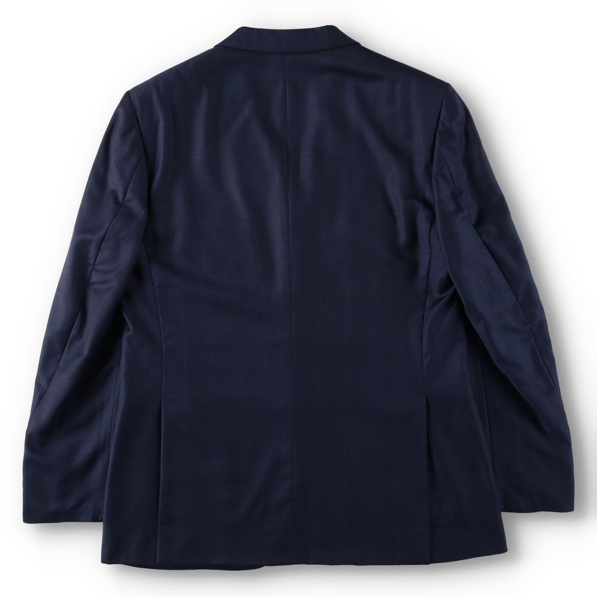 古着 ランバン LANVIN TRADITION チェック柄 ウールテーラード