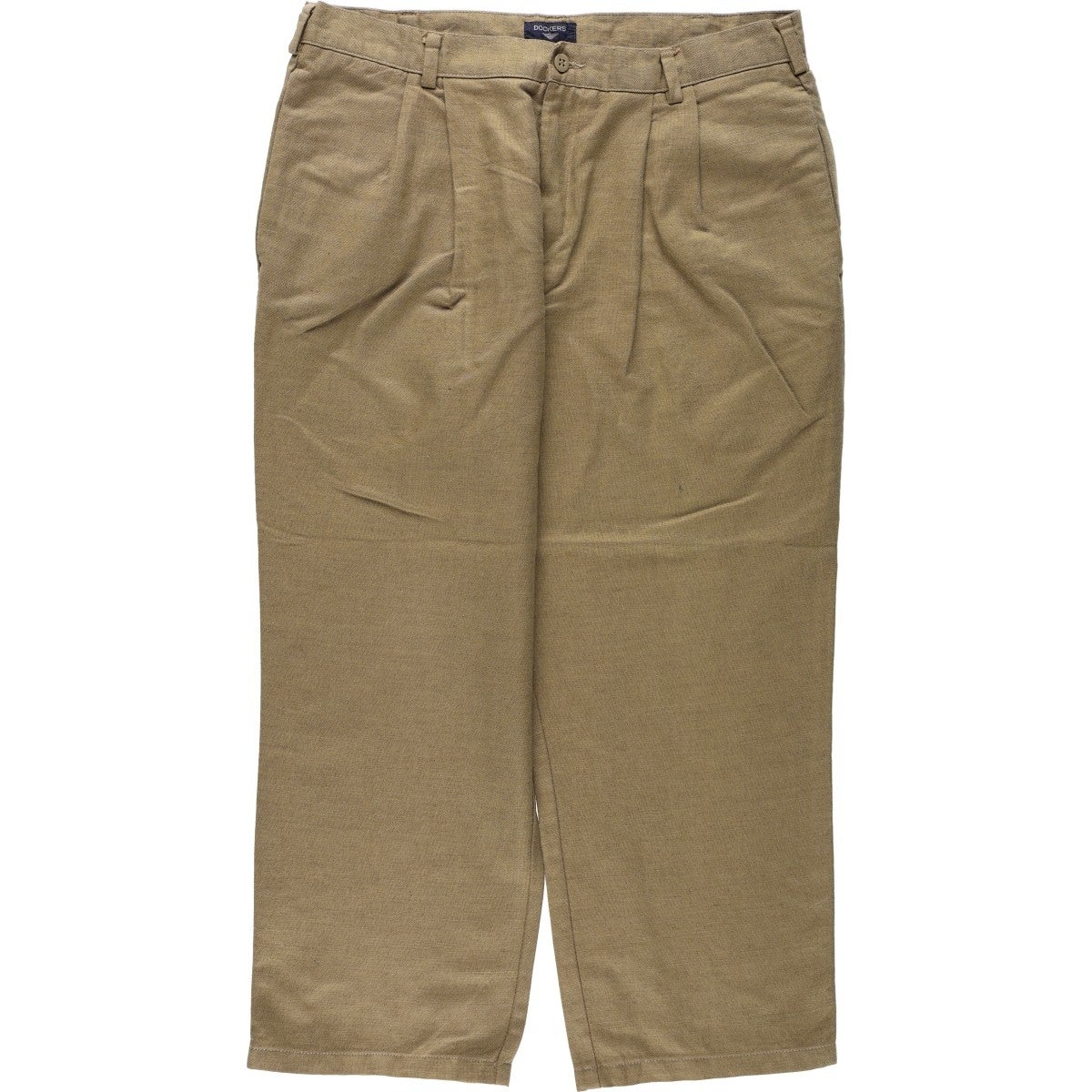 古着 00年代 ドッカーズ DOCKERS ツータック リネンパンツ スラックス