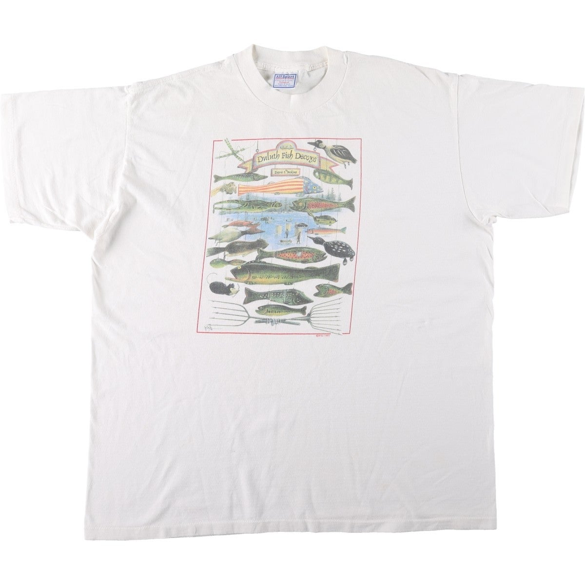 古着 90年代 Rel e vant products ボタニカル柄 プリントTシャツ USA製