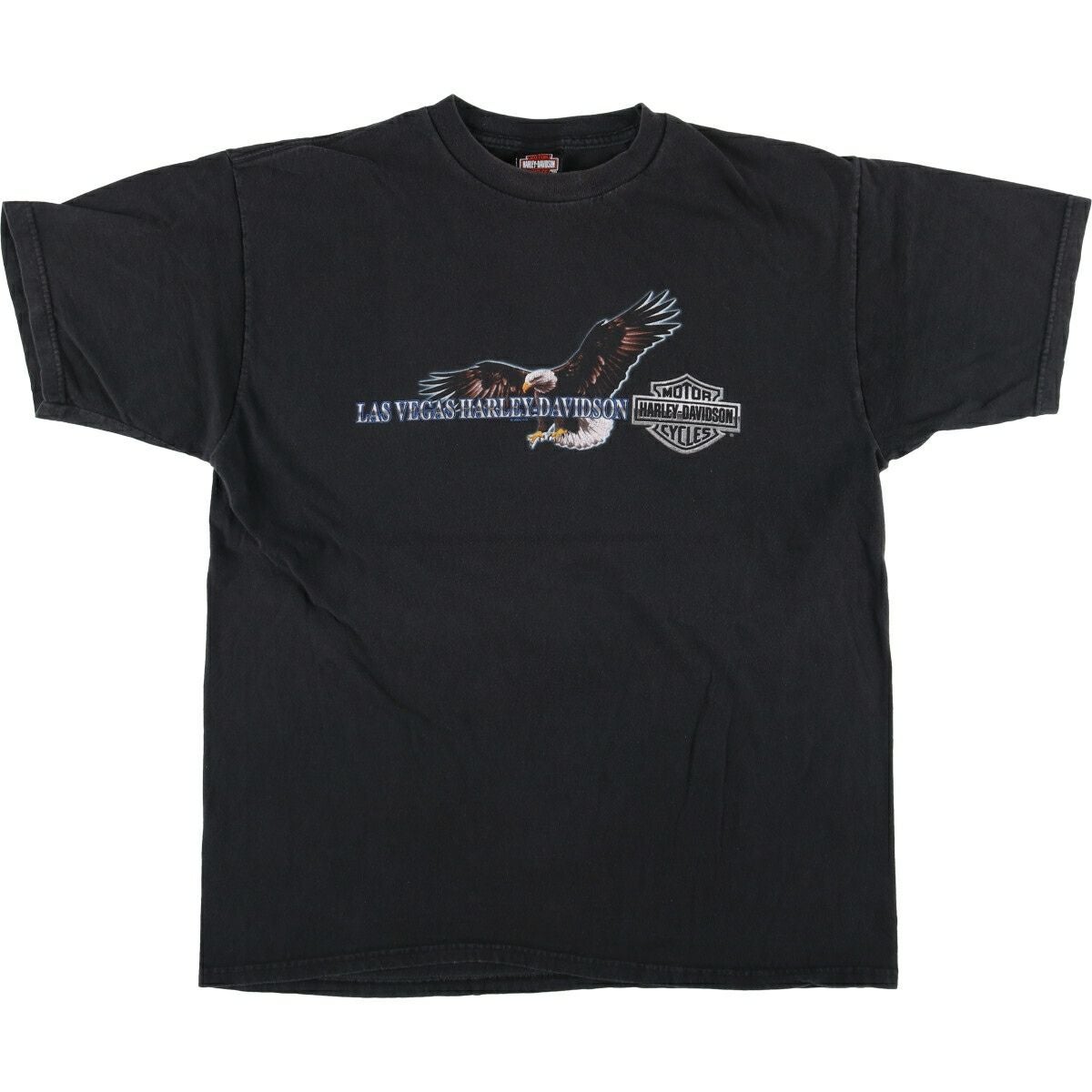 00s Harley-Davidson イーグルTシャツ XL USA製 古着 00年代 ハーレーダビッドソン Harley-Davidson 鷲柄 イーグル柄