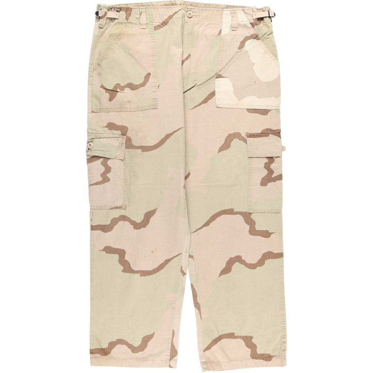 古着 00年代 米軍実品 迷彩柄 3C デザートカモ リップストップ ミリタリー カーゴパンツ コンバットパンツ USA製 LARGE REGULAR メンズw38相当/eaa622367 古着 90年代 民間品 PROPPER 迷彩柄 3C デザートカモ リップストップ