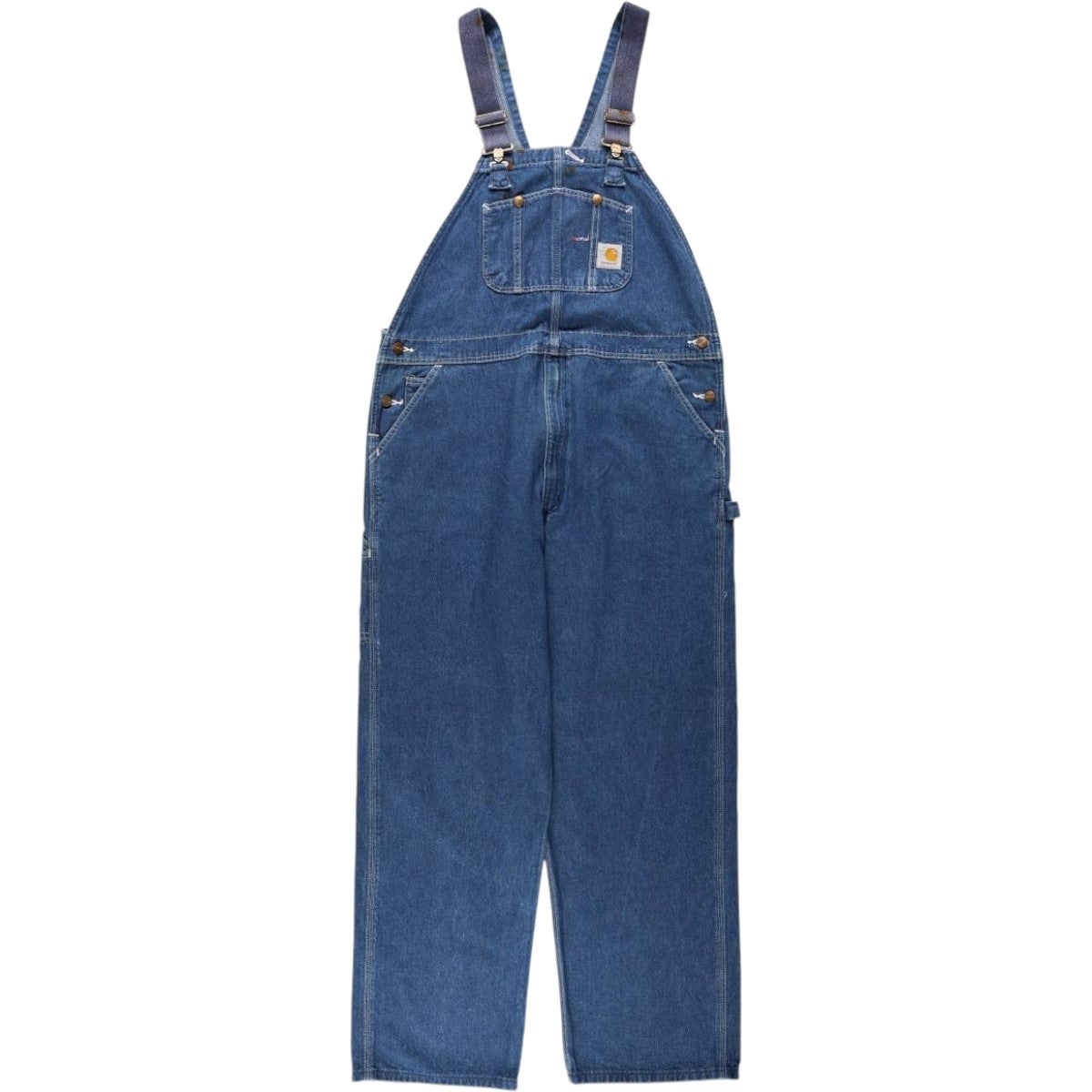 古着 カーハート Carhartt デニムオーバーオール USA製 メンズw38相当